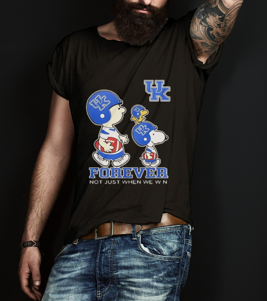 Snoopy Woodstock Charlie Brown UK Forever Not Just When We Win T-Shirt