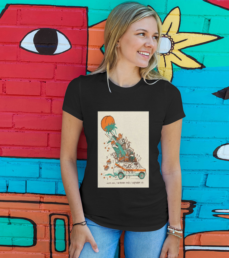 The Black Keys July 28 2026 The Daycare Sound Clearwater FL Van And Music Instruments T-Shirt