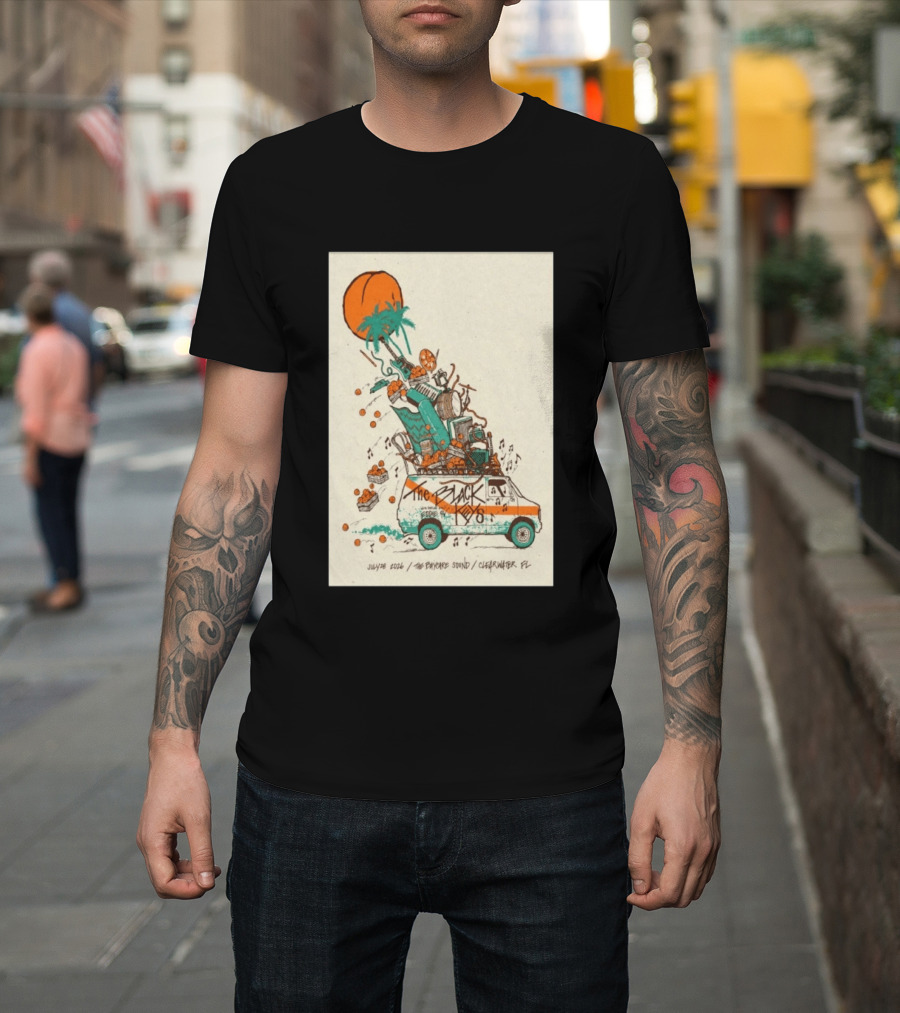 The Black Keys July 28 2026 The Daycare Sound Clearwater FL Van And Music Instruments T-Shirt