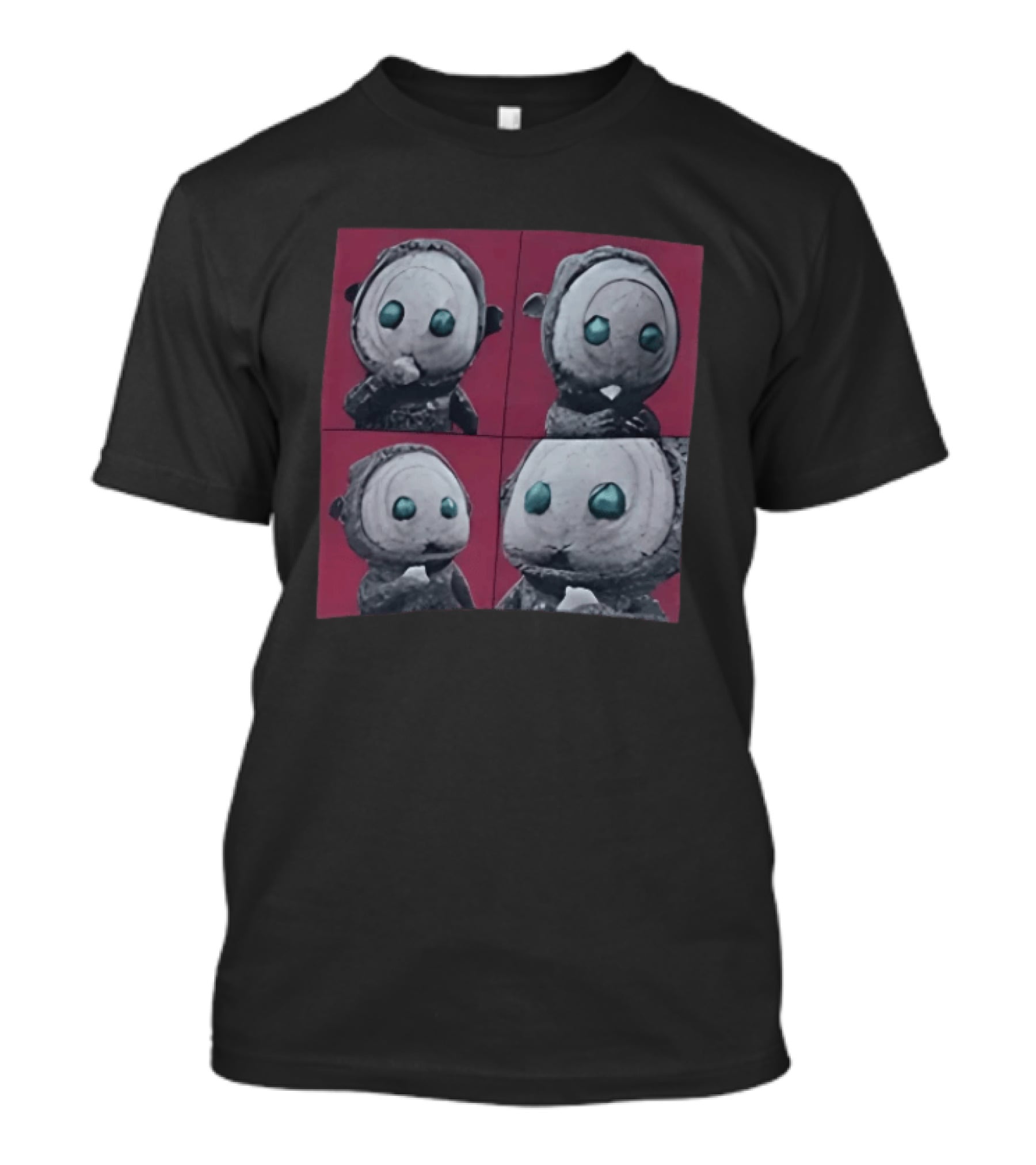 The East Palace Kkeomeoksali Cute Character Art Quadrant T-Shirt