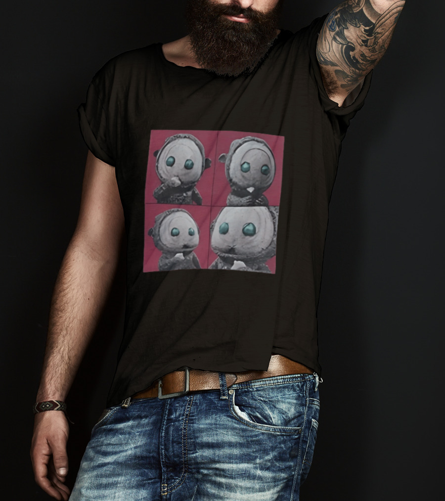 The East Palace Kkeomeoksali Cute Character Art Quadrant T-Shirt