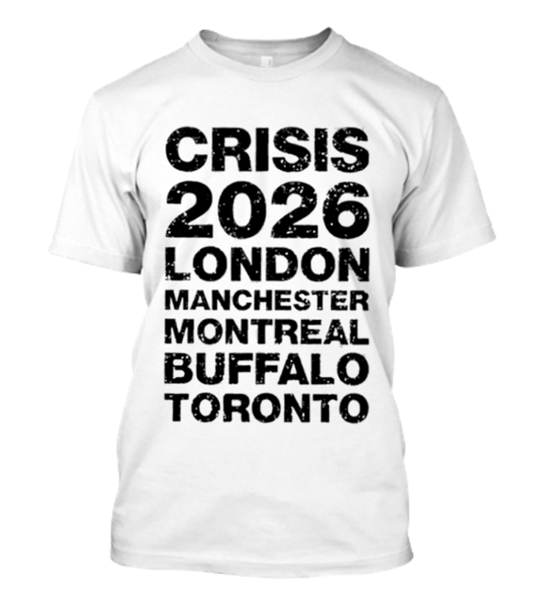 Alexisonfire Crisis 2026 Tour London Manchester Montreal Buffalo Toronto 20 Years T-Shirt