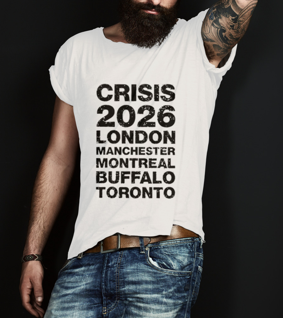 Alexisonfire Crisis 2026 Tour London Manchester Montreal Buffalo Toronto 20 Years T-Shirt