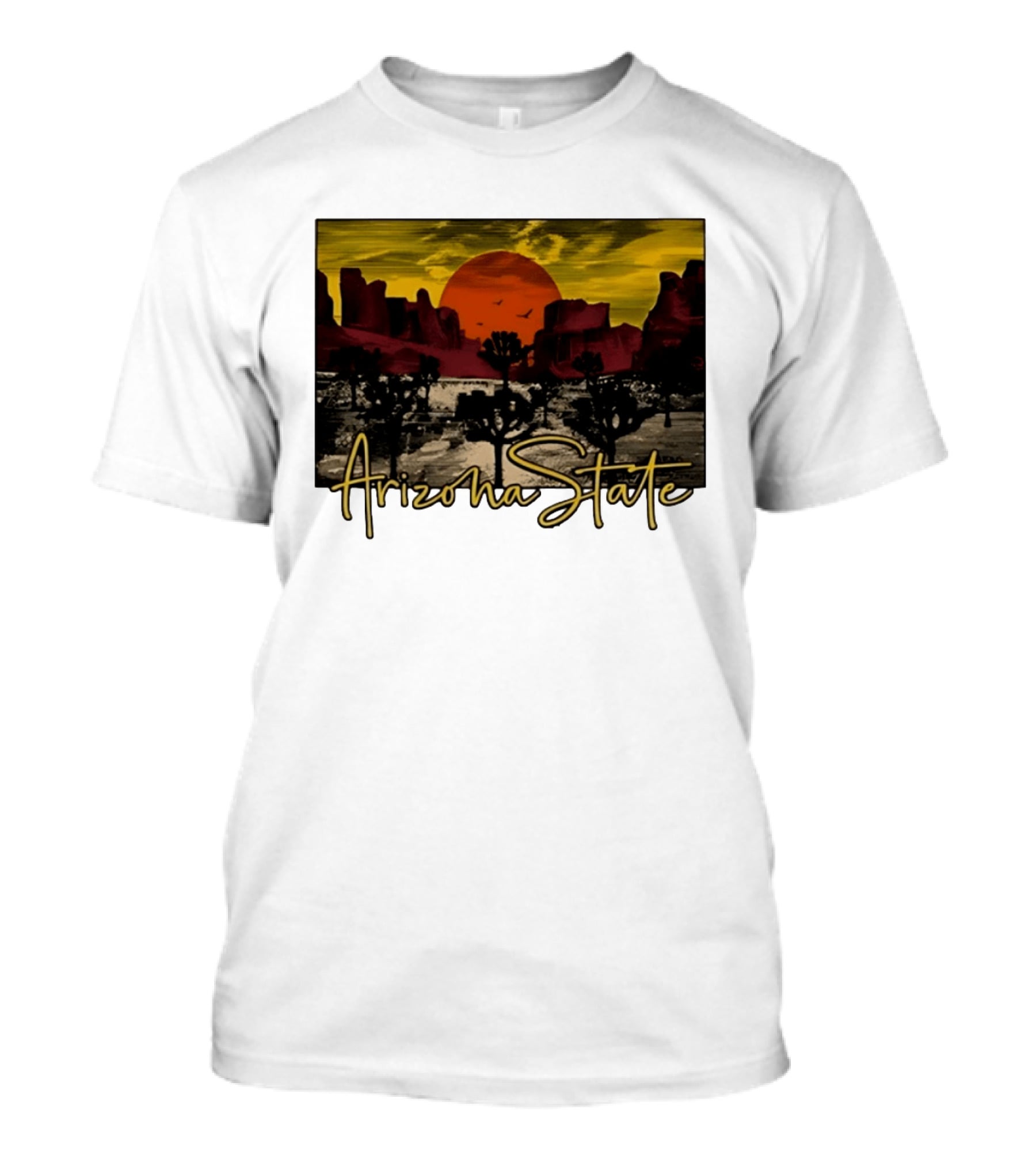 Arizona State Desert Sunset Landscape Scene T-Shirt