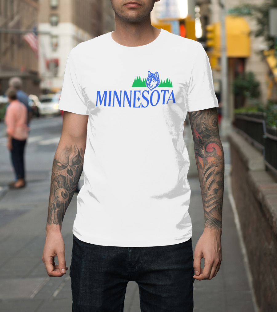 Minnesota Timberwolves Wolf Forest T-Shirt