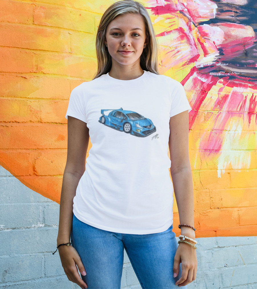 Grent Perez Store Fih Blue Racing Car T-Shirt