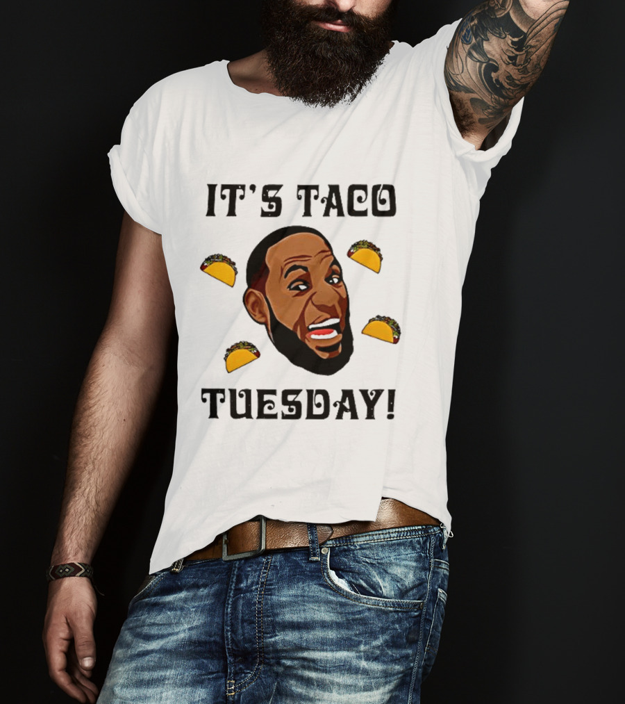 It's Taco Tuesday Meme Face With Tacos T-Shirt