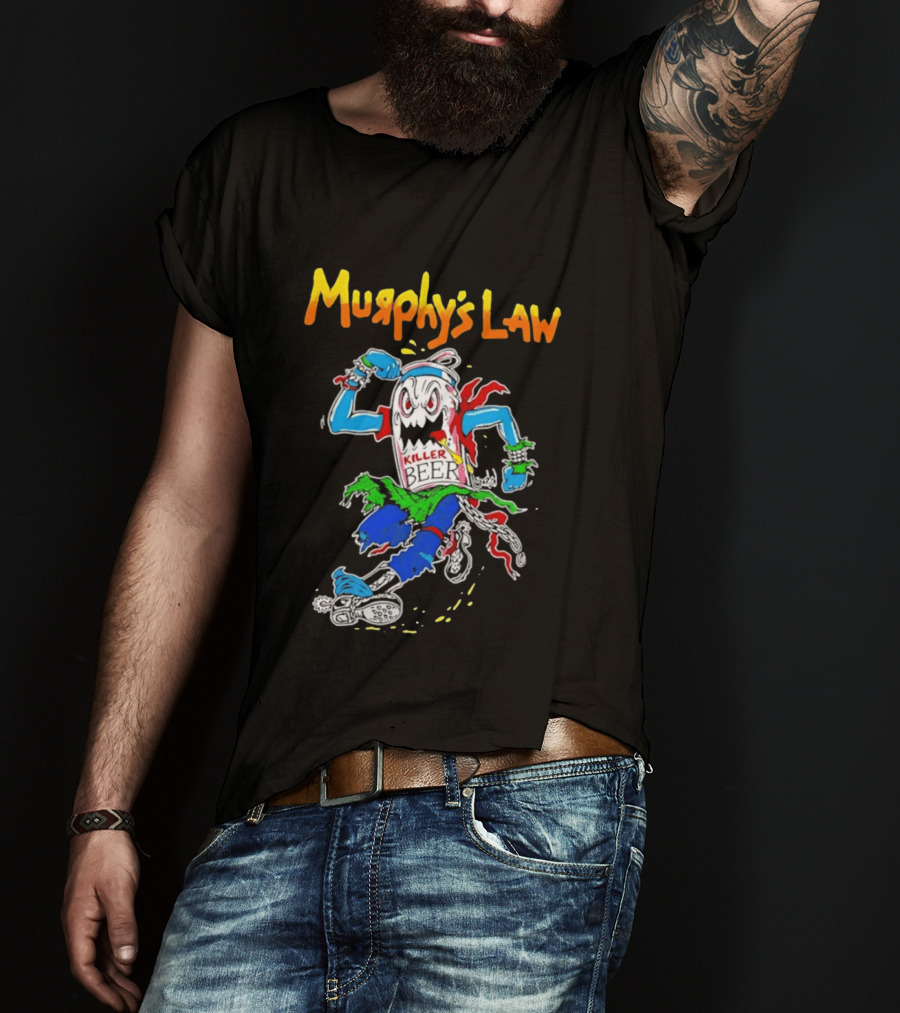 Murphy's Law Killer Beer Crossover Thrash Monster Can Running T-Shirt