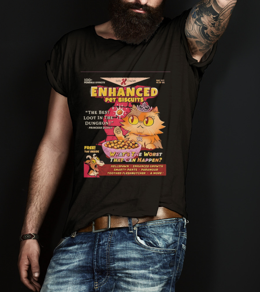 Enhanced Pet Biscuits Princess Donut Best Loot In The Dungeon T-Shirt