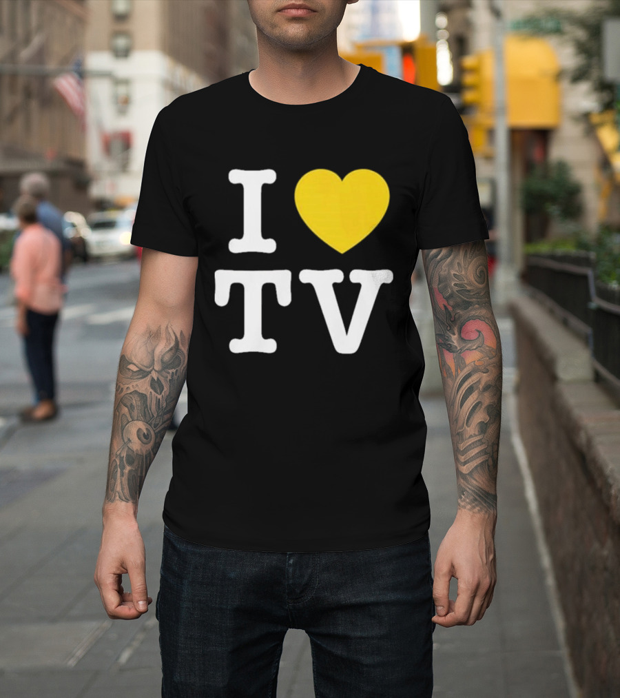 Hivemind I Love TV Heart T-Shirt