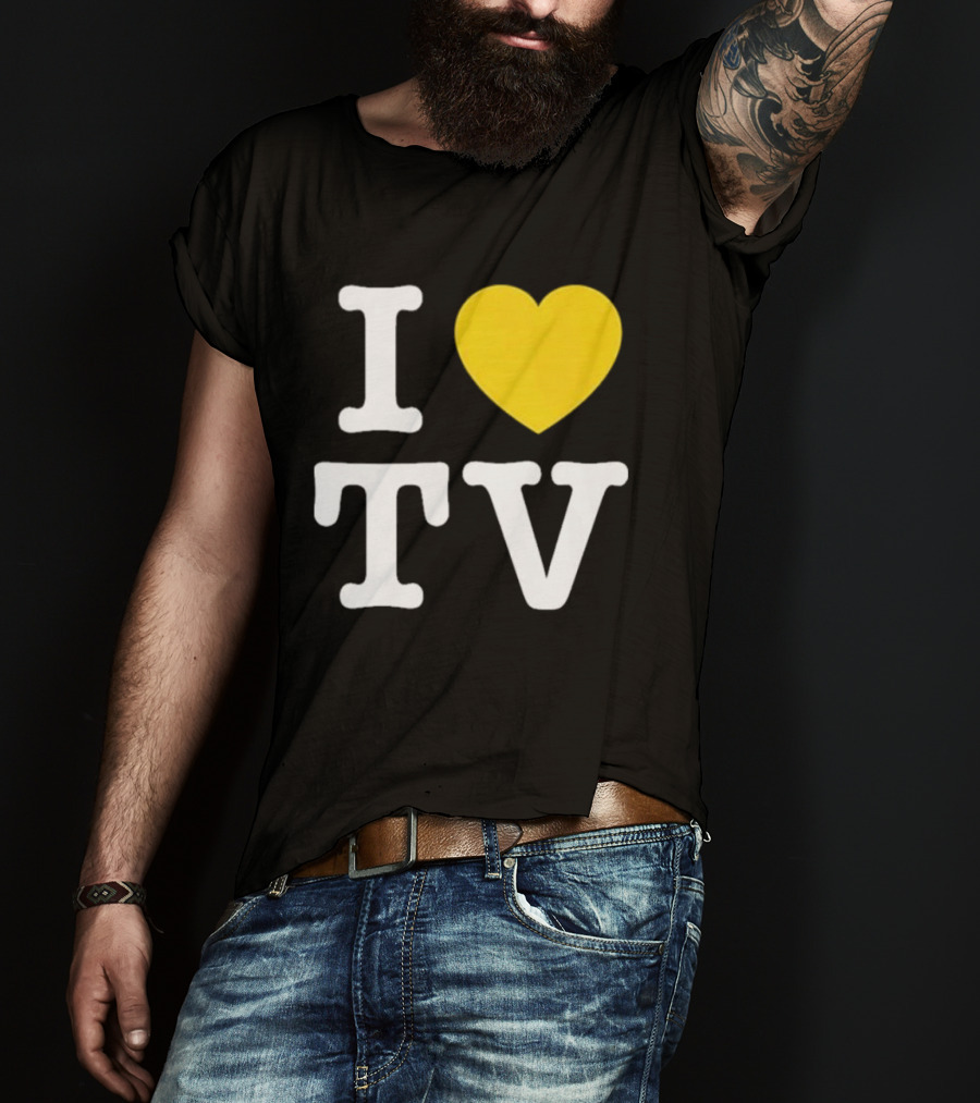 Hivemind I Love TV Heart T-Shirt