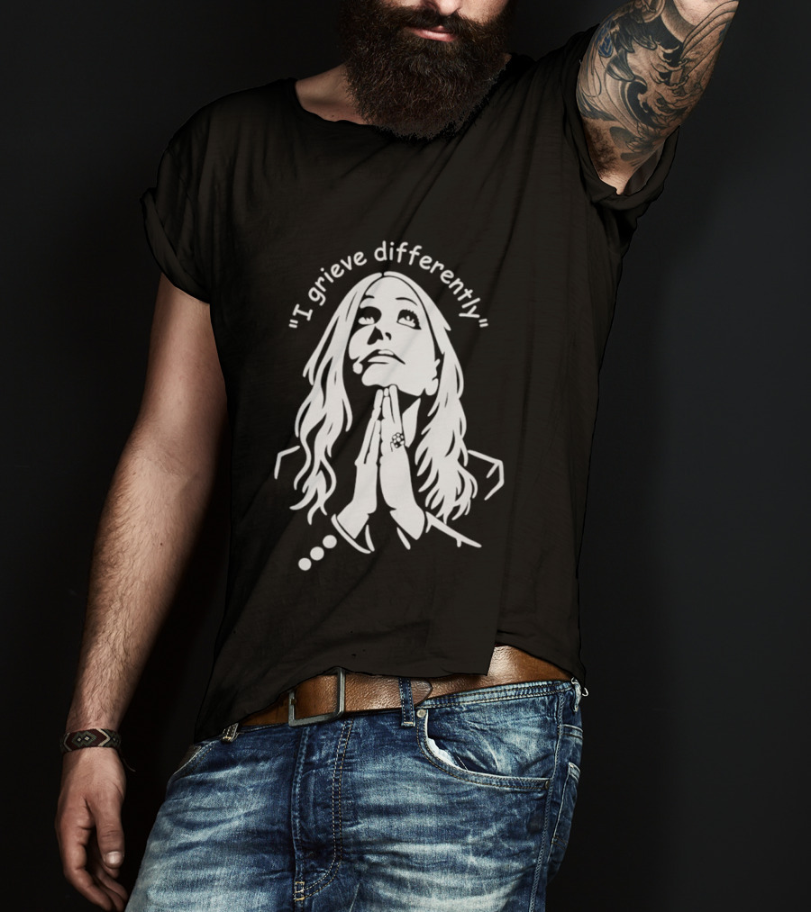 I Grieve Differently Inspirational Woman Praying Hands T-Shirt