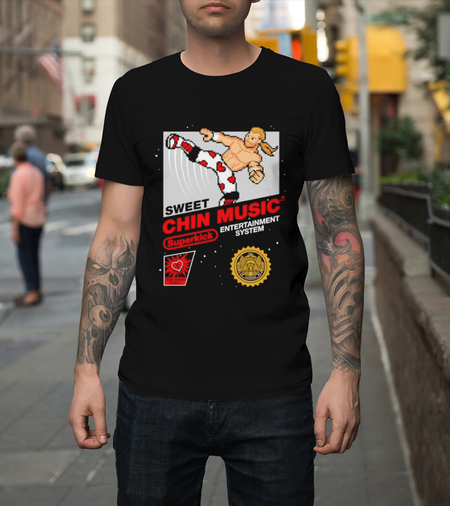 Sweet Chin Music Heartbreak Kid Entertainment System Series T-Shirt