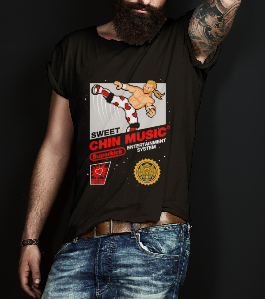 Sweet Chin Music Heartbreak Kid Entertainment System Series T-Shirt