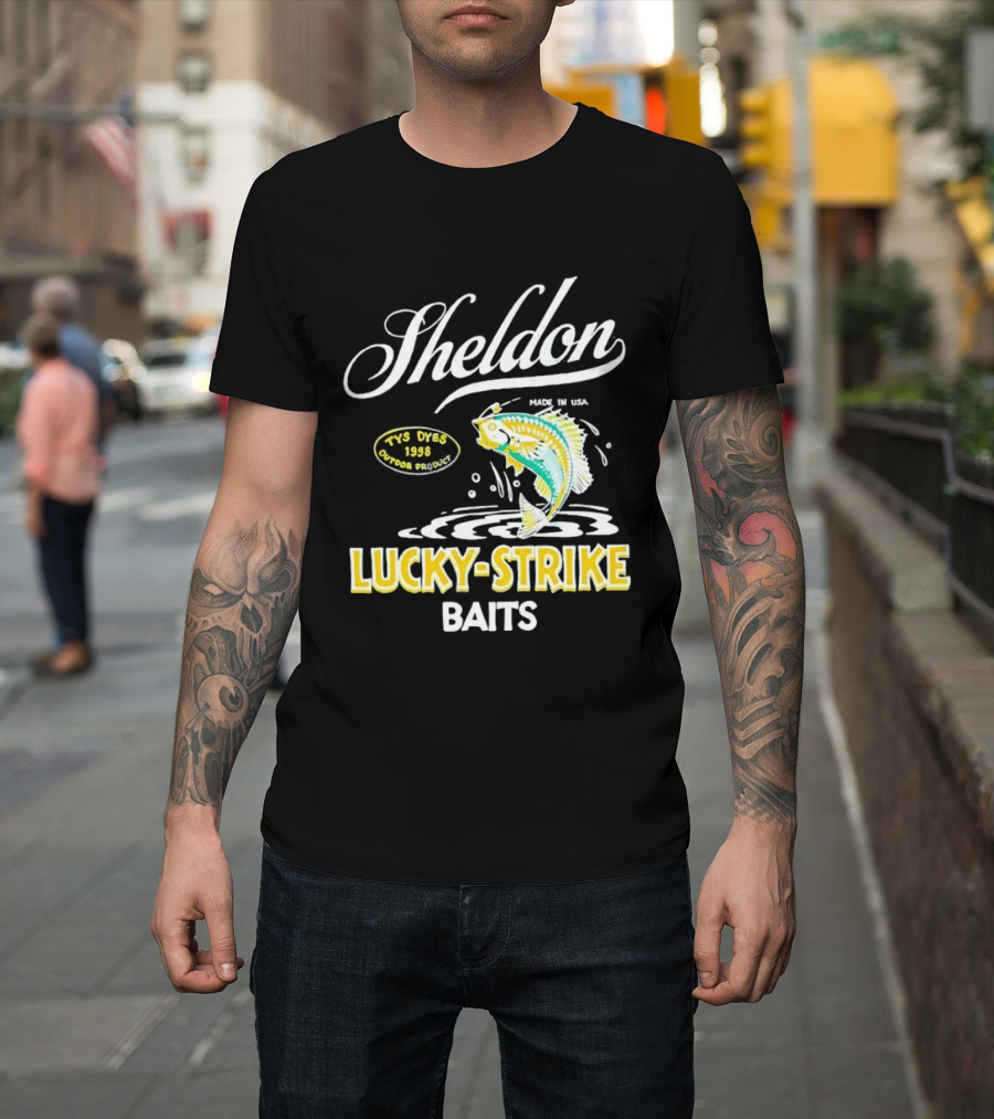 Sheldon Lucky Strike Baits Vintage 1998 Tys Dyes Outdoor Gear T-Shirt