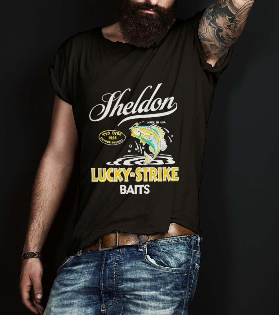 Sheldon Lucky Strike Baits Vintage 1998 Tys Dyes Outdoor Gear T-Shirt