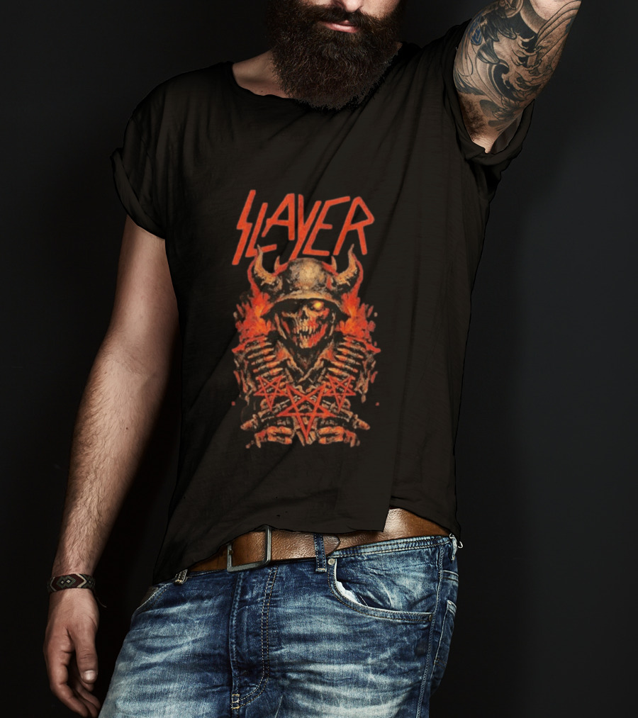 Slayer Rocklahoma Festival 2026 Pryor OK September 6 Skull T-Shirt