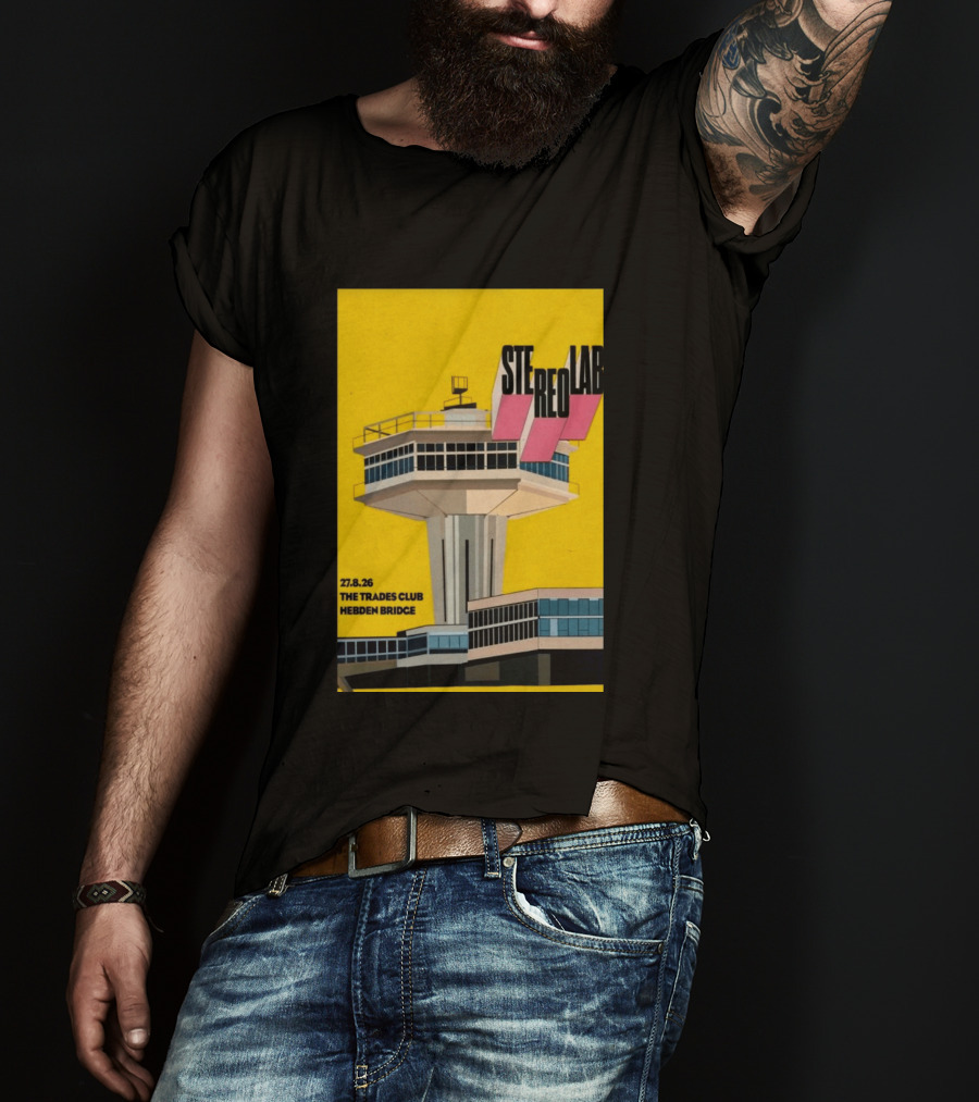 Stereolab 27.8.26 Hebden Bridge The Trades Club T-Shirt