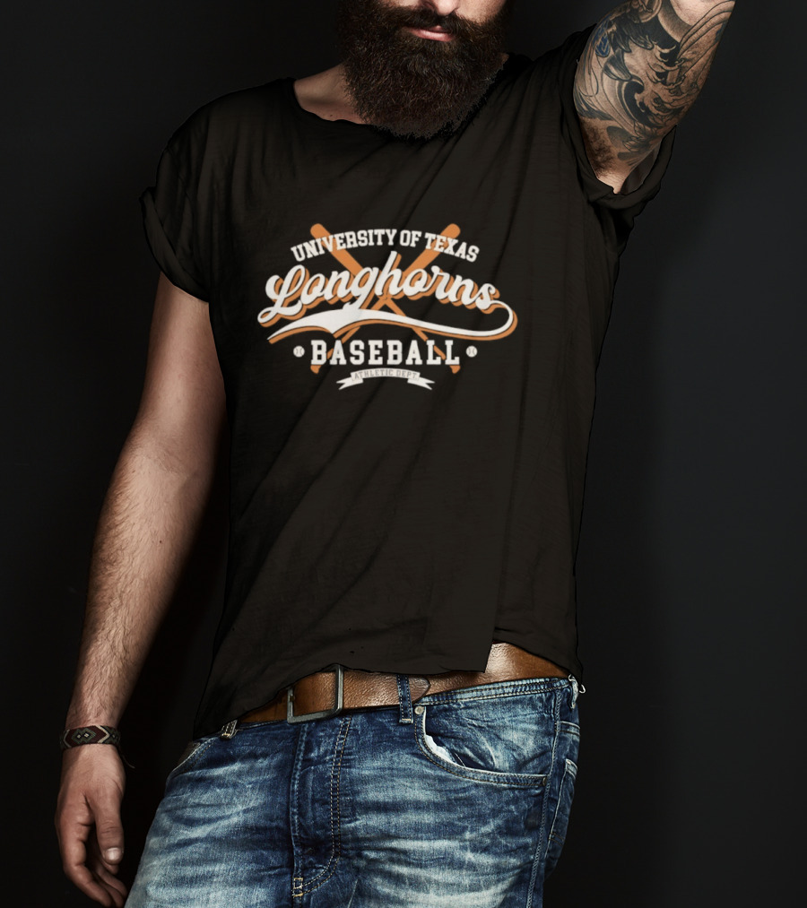 University Of Texas Longhorns Baseball Athletic Dept T-Shirt