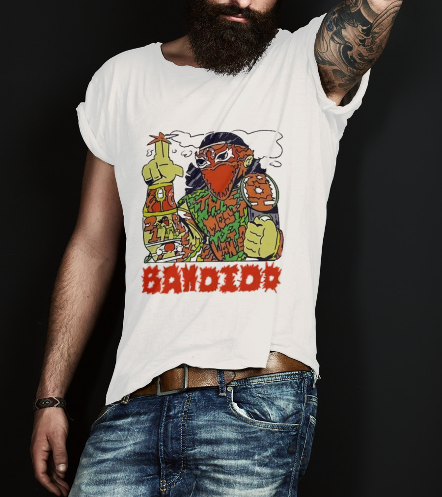 Most Wanted Bandido Lucha Libre Wrestler Suplex Champion T-Shirt