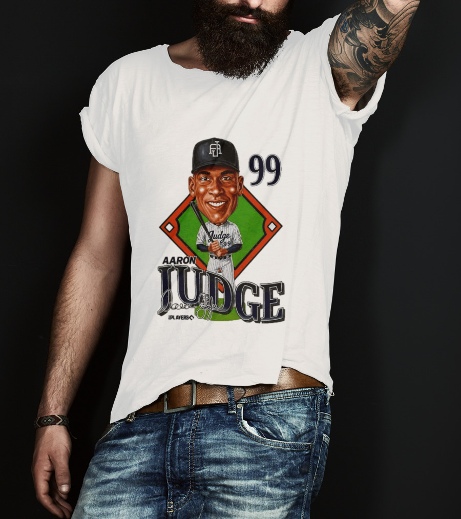 Aaron Judge New York Yankees Player 99 Caricature T-Shirt