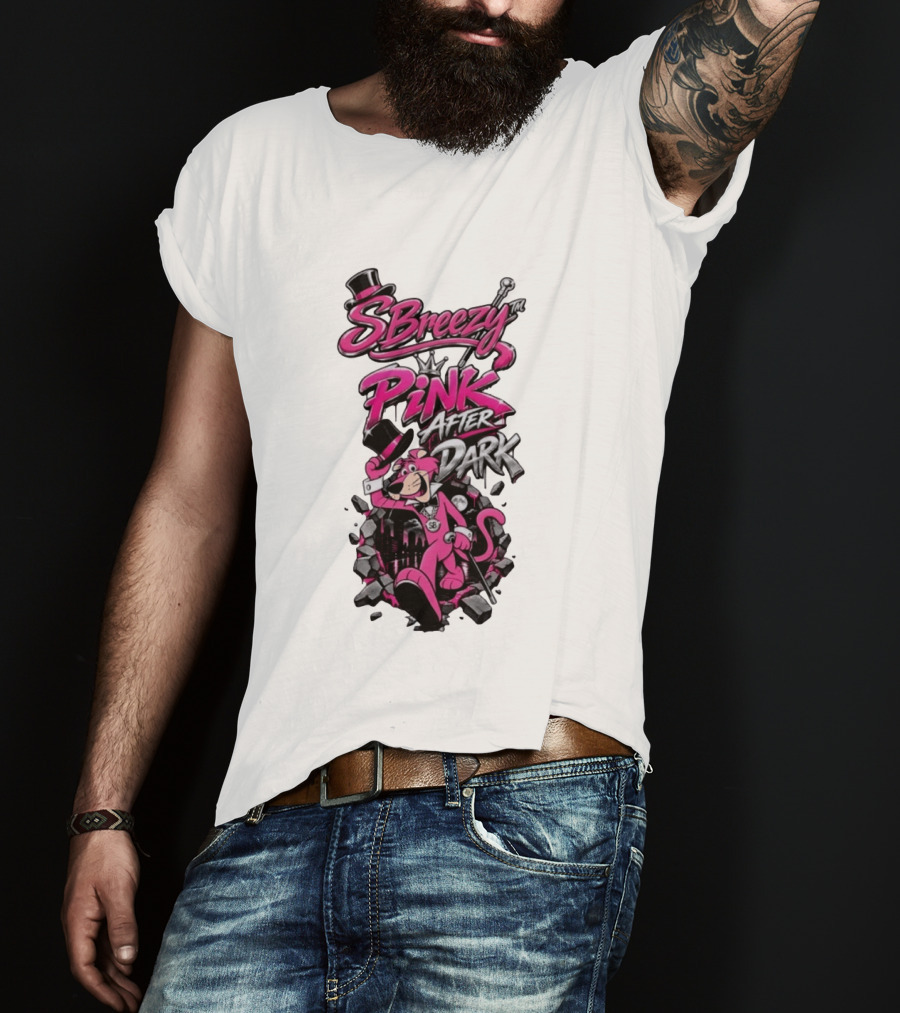 SBreezy Pink After Dark Cartoon T-Shirt