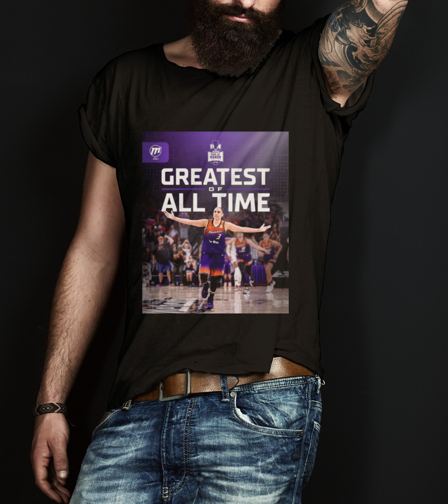 Diana Taurasi Phoenix Mercury Ring Of Honor Greatest Of All Time T-Shirt