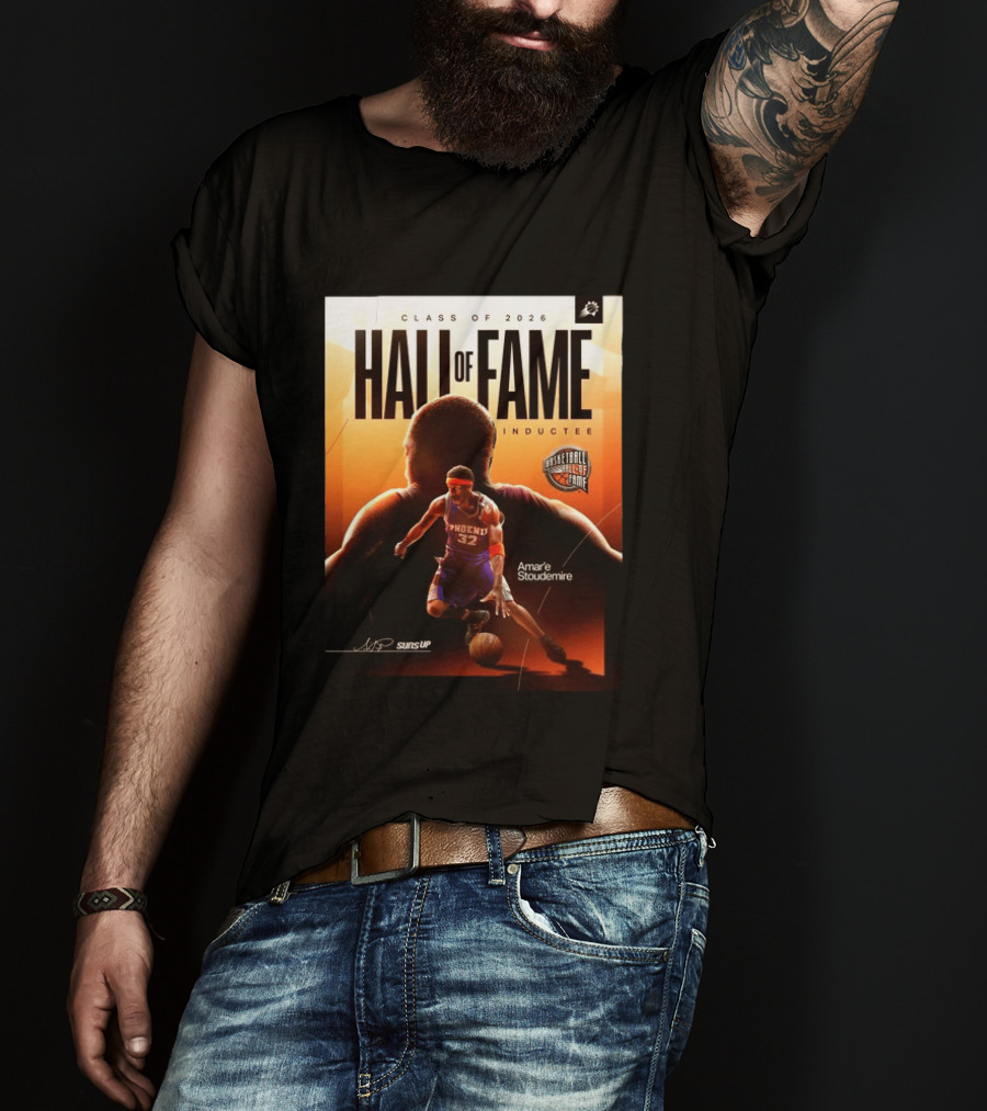 Class Of 2026 Hall Of Fame Inductee Amar'e Stoudemire Phoenix Suns Basketball T-Shirt