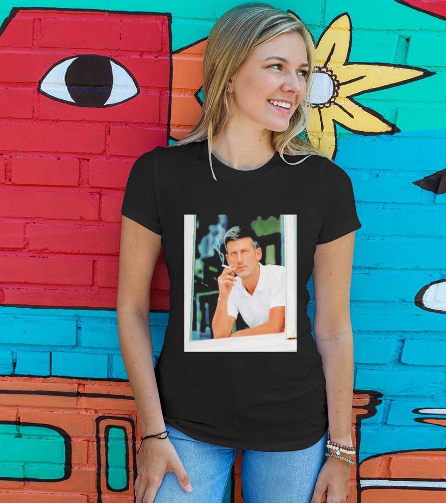 Novak Djokovic Smoking Tennis ATP Champion T-Shirt