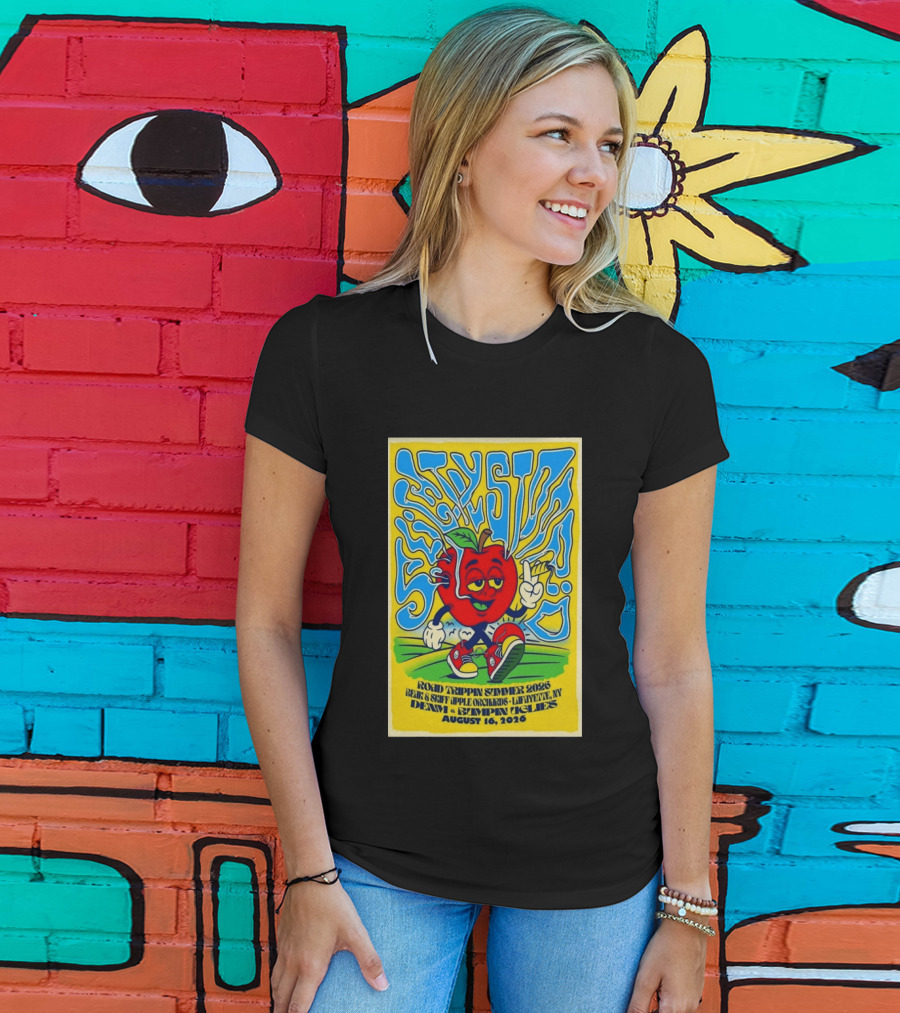 Slightly Stoopid Road Trippin Summer 2026 Apple Orchards LaFayette NY August 16 Dem Apples Bumpin Uglies T-Shirt