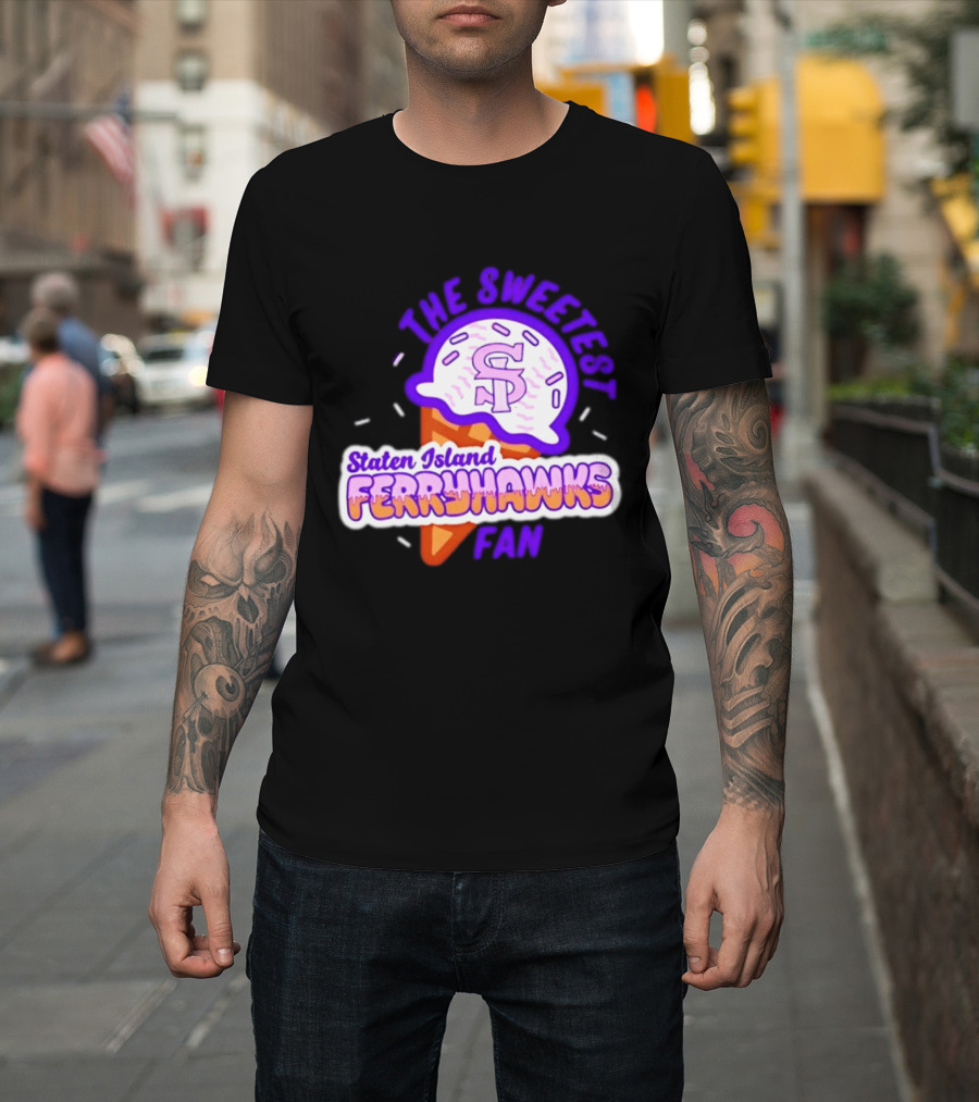 Staten Island Ferryhawks The Sweetest Fan Ice Cream Cone T-Shirt