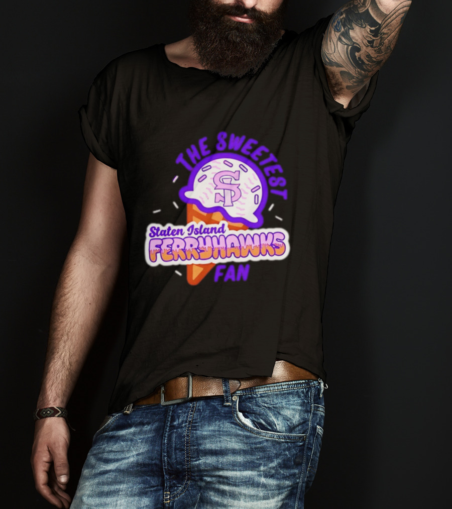 Staten Island Ferryhawks The Sweetest Fan Ice Cream Cone T-Shirt