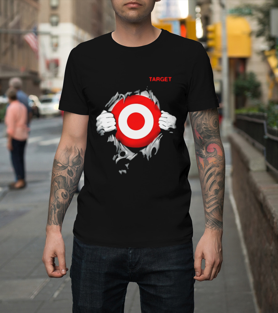 Target Ripped Chest Bullseye T-Shirt
