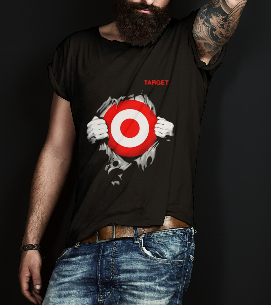 Target Ripped Chest Bullseye T-Shirt
