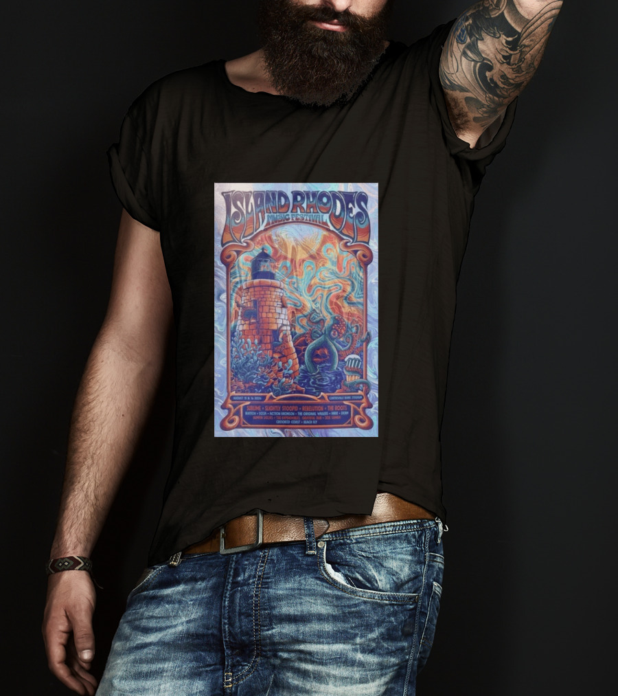 Island Rhodes Music Festival 2026 Centreville Bank Stadium Sublime Slightly Stoopid Rebelution The Roots August 15 16 Limited T-Shirt