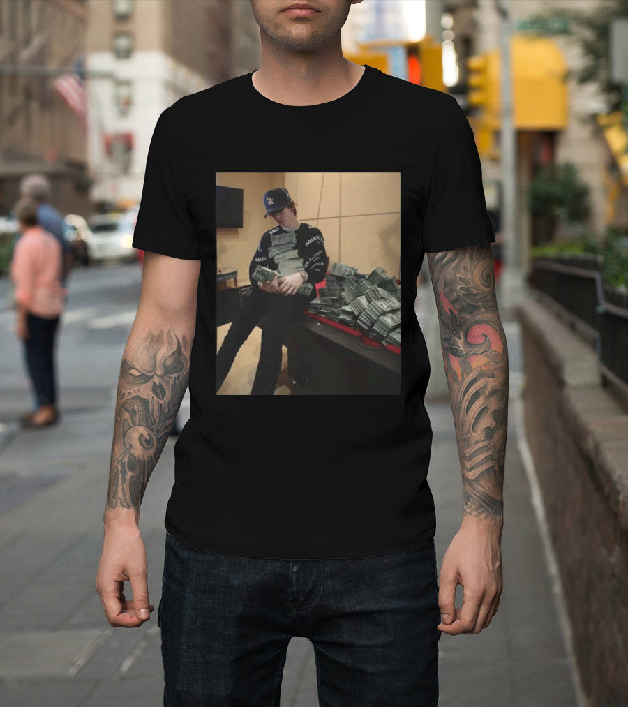 Balenciaga Black Stacks Of Cash T-Shirt