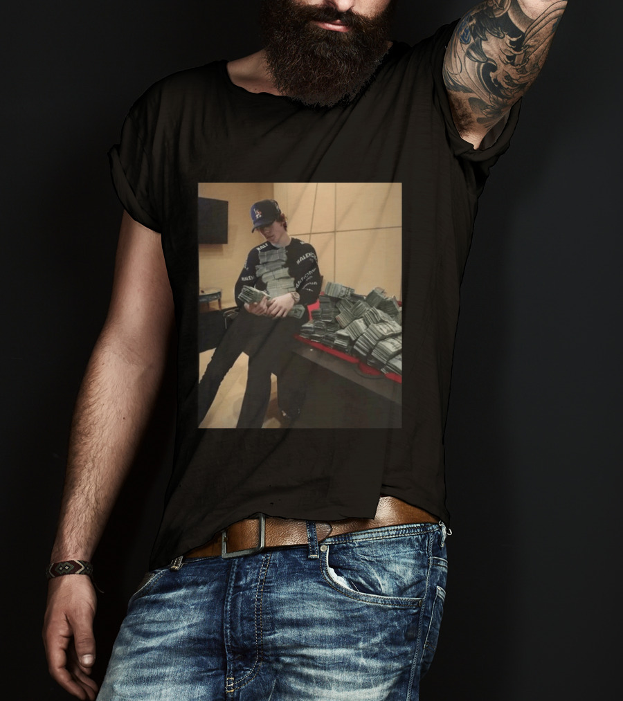 Balenciaga Black Stacks Of Cash T-Shirt