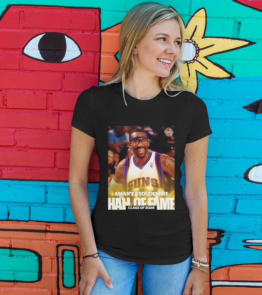 Amar'e Stoudemire Basketball Hall Of Fame Class Of 2026 Suns T-Shirt