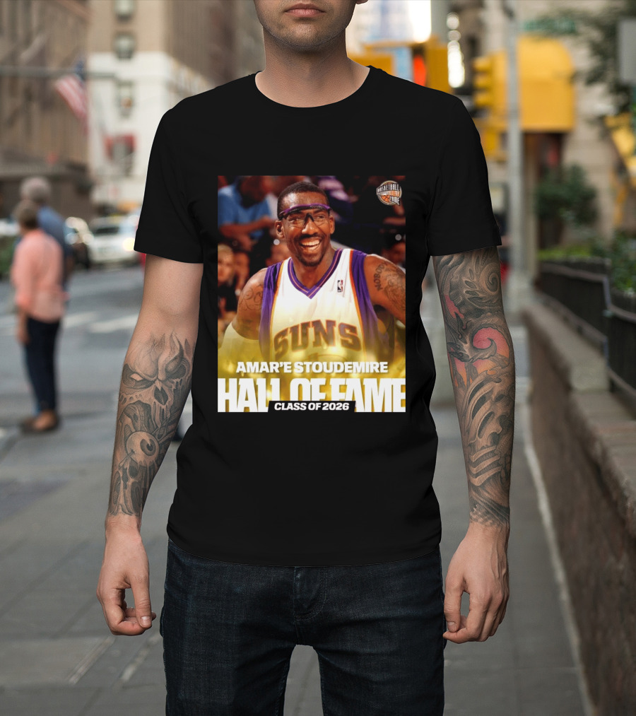 Amar'e Stoudemire Basketball Hall Of Fame Class Of 2026 Suns T-Shirt