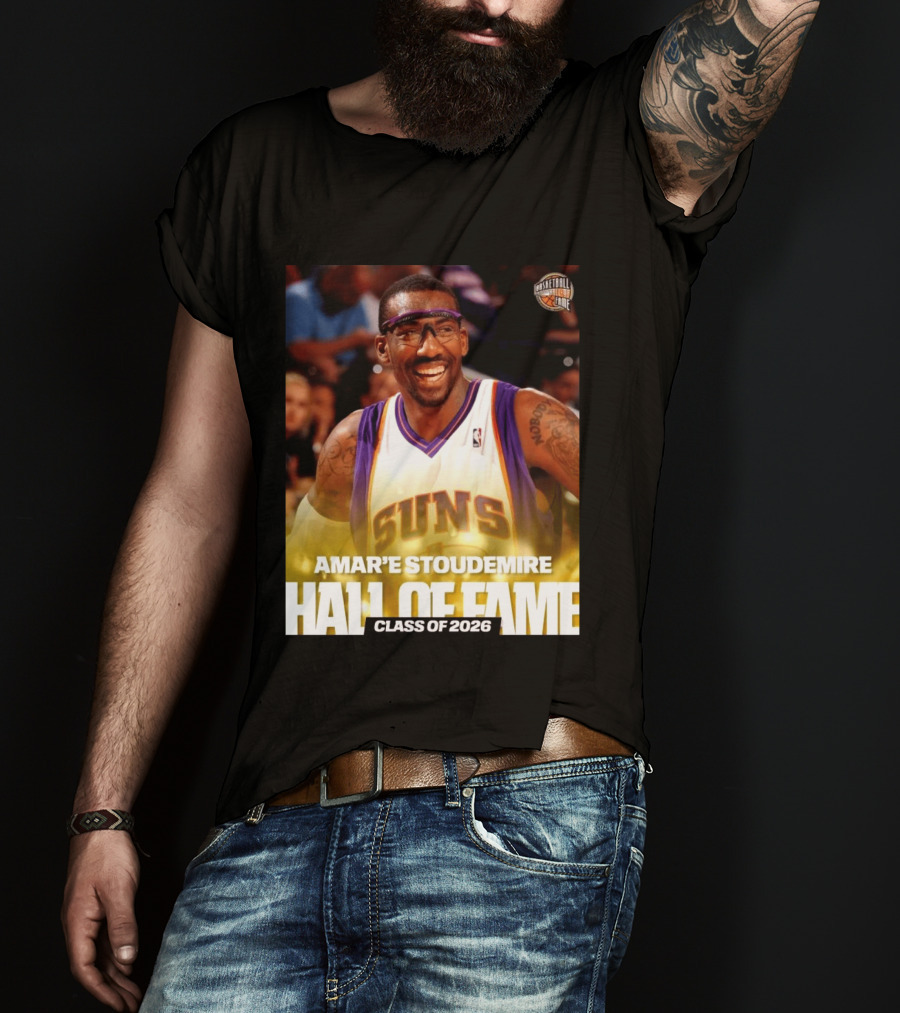 Amar'e Stoudemire Basketball Hall Of Fame Class Of 2026 Suns T-Shirt