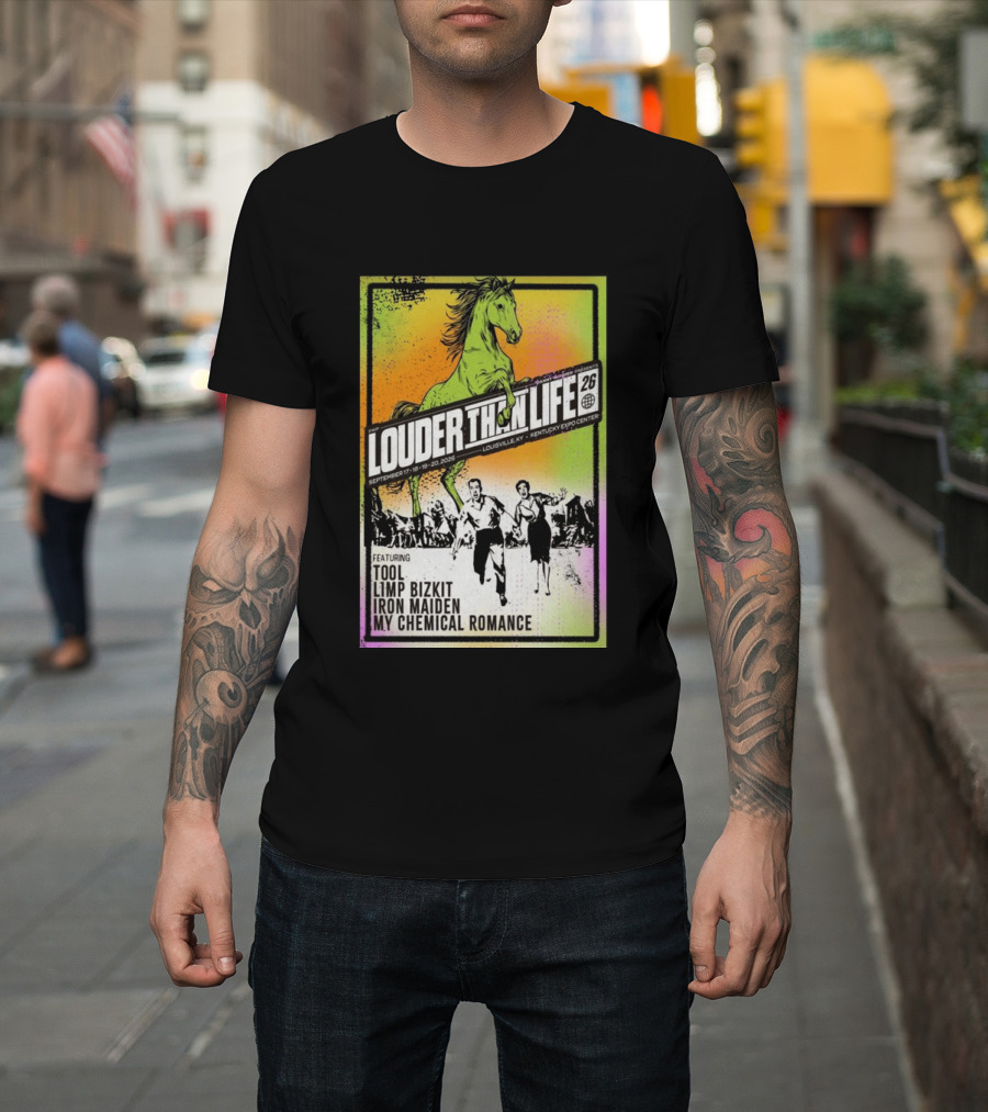 Louder Than Life 2026 Louisville KY Featuring Tool Limp Bizkit Iron Maiden My Chemical Romance T-Shirt