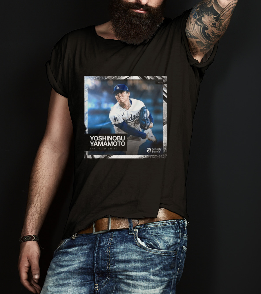 Yoshinobu Yamamoto Los Angeles Dodgers Security Benefit 2026 T-Shirt