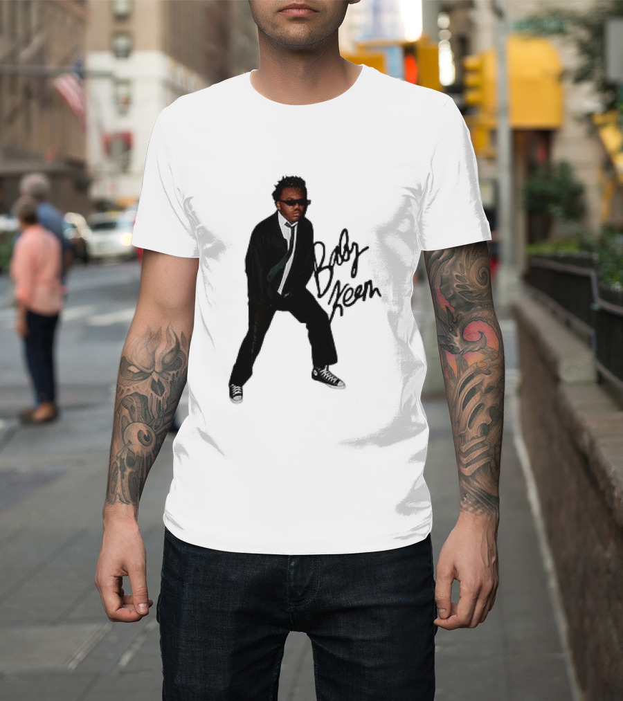 PgLang Baby Keem Cool Pose Sunglasses Suit Sneakers T-Shirt