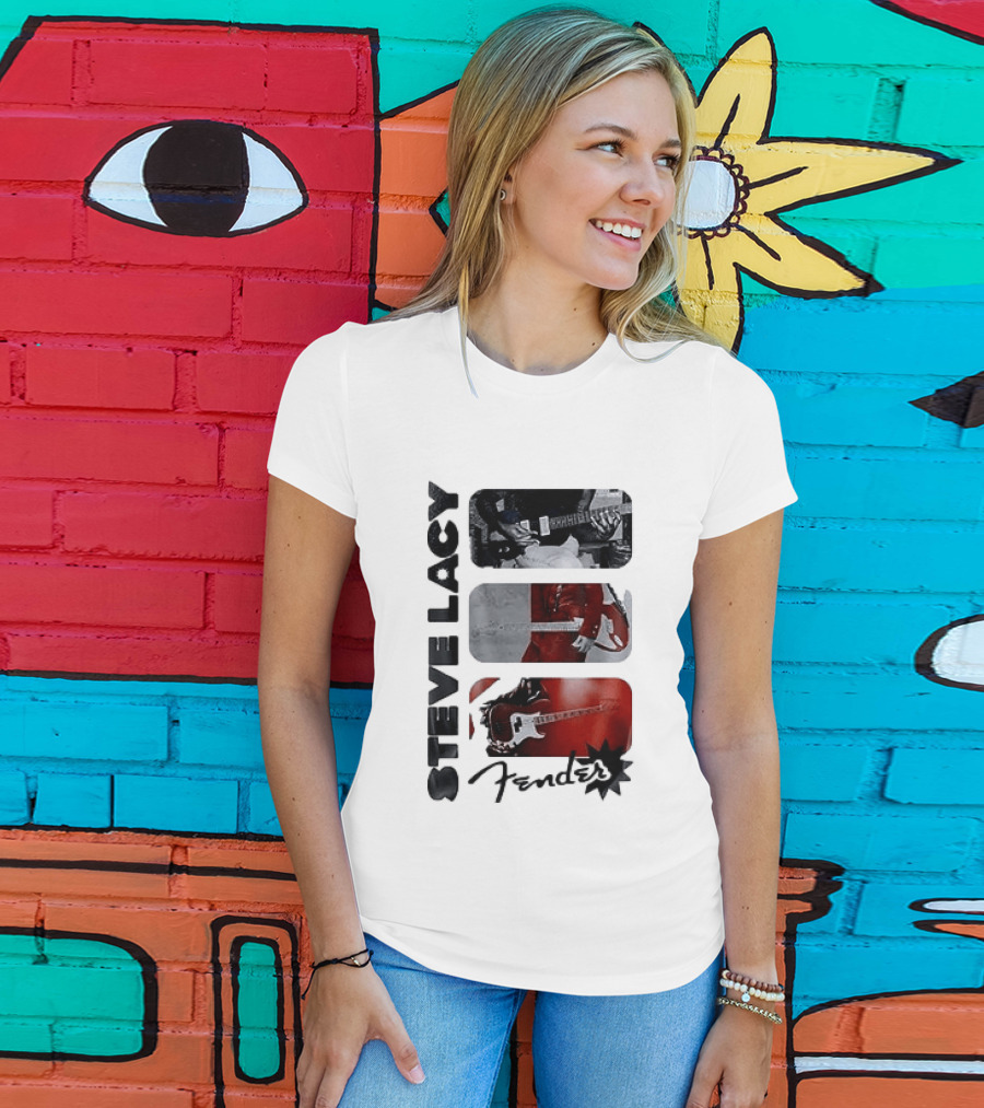 Steve Lacy Fender Oh Yeah Tour Guitar T-Shirt