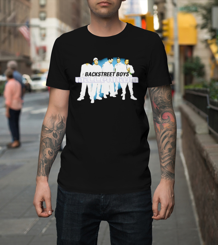 Backstreet Boys Millennium 90s Pop Boy Band Iconic Album Cover T-Shirt