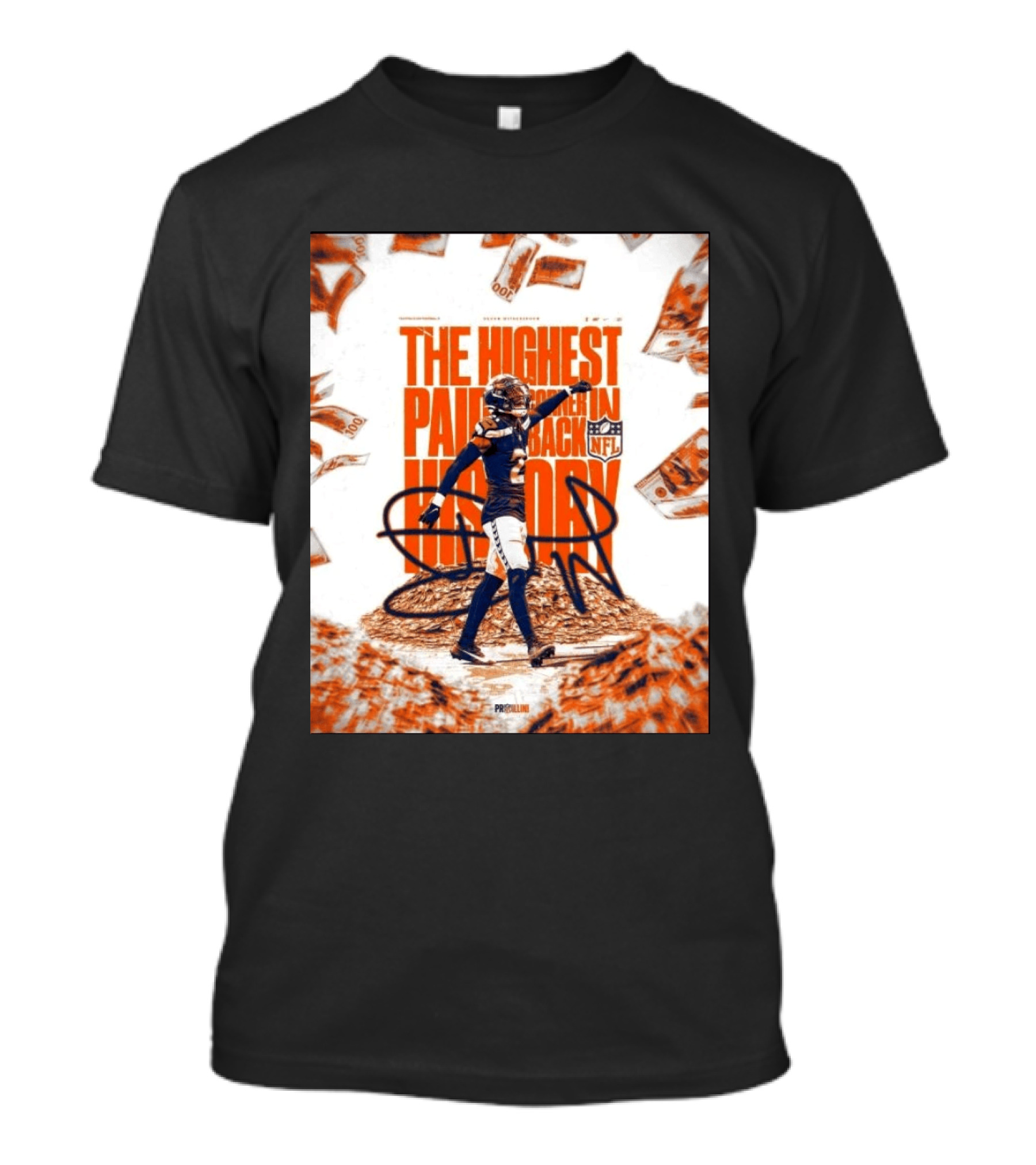 Devon Witherspoon NFL The Highest Paid Cornerback In History T-Shirt