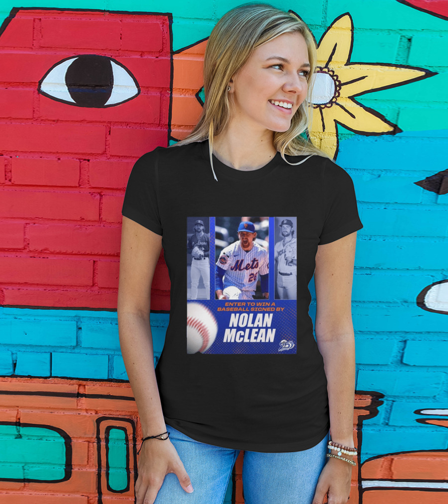 Enter To Win A Baseball Signed By Nolan McLean Mets 26 Celebrating 25 Years T-Shirt