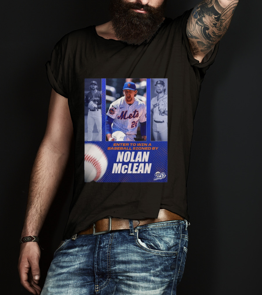Enter To Win A Baseball Signed By Nolan McLean Mets 26 Celebrating 25 Years T-Shirt
