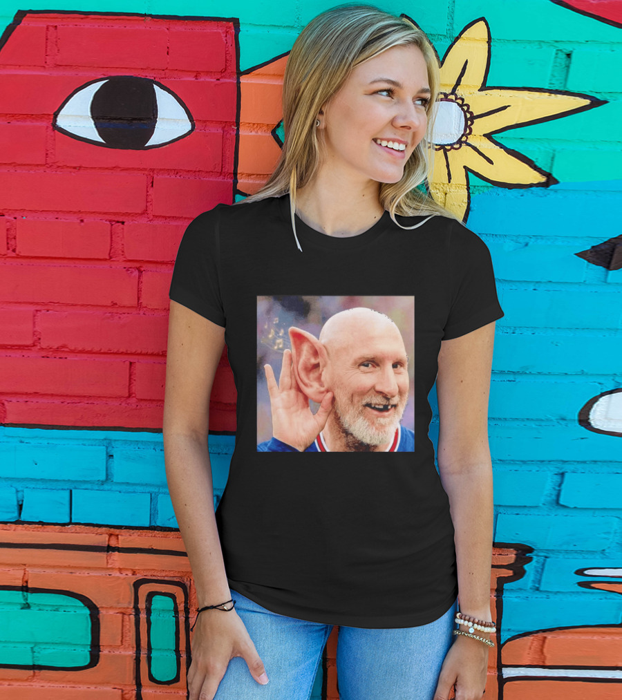 Lionel Messi Elf Meme Pessi Big Ear Music Notes Bald Man T-Shirt