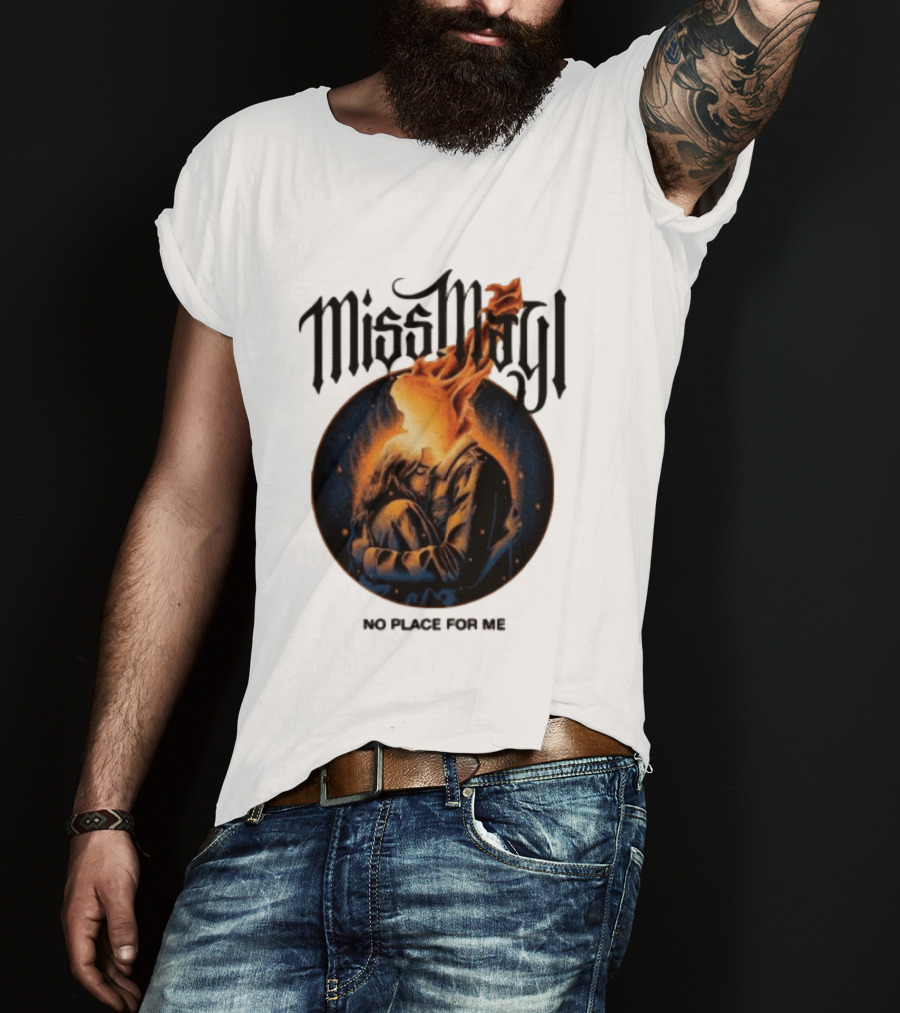 Miss May I No Place For Me Solid State Records Store White Black Ringer T-Shirt